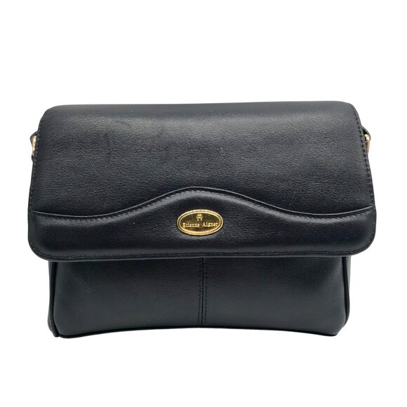 Etienne Aigner Black Leather Crossbody - Picture 1 of 10